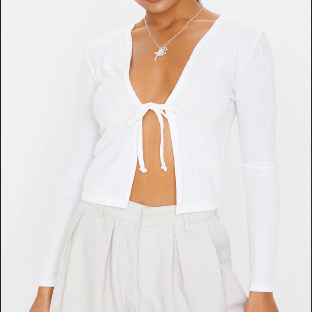 Pretty Little Thing White Blouse